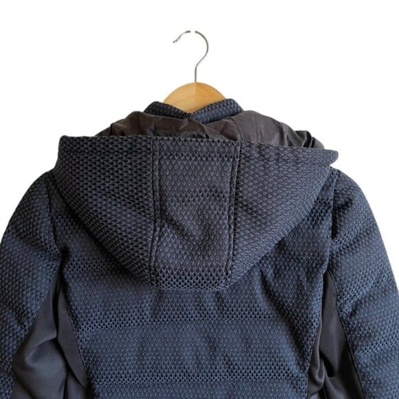 Zac Posen Fiona Puffer Jacket XS Blue Black Feather Down - Picture 8 of 16